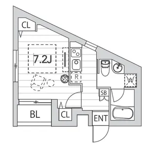 東京都新宿区北新宿4【マンション】の間取り