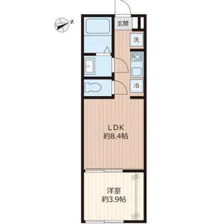 埼玉県川口市大字里【アパート】の間取り