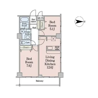 東京都渋谷区神泉町【マンション】の間取り