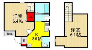 Liberta前上町【1階】の間取り