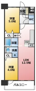 プレサンス ロジェ 名古屋駅NORTH FRONT【8階】の間取り