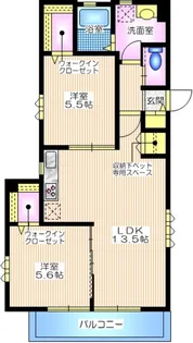 メゾンテラス逗子【2階】の間取り