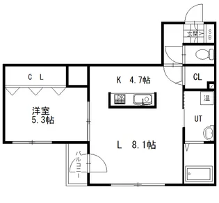Sunmarina【2階】の間取り