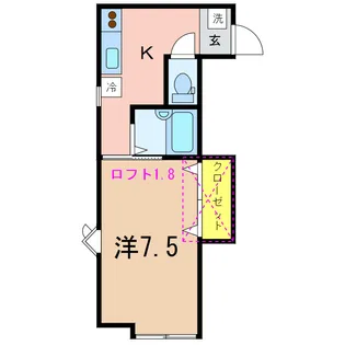 第6レジデンス【2階】の間取り