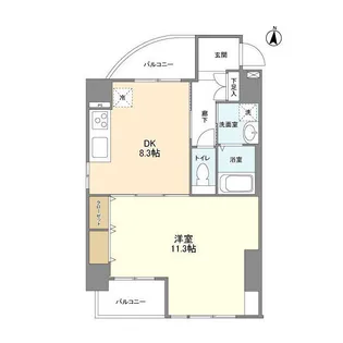 CASSIA錦糸町SOUTH COURT【4階】の間取り