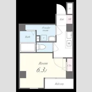 グランパシフィック木川東【2階】の間取り