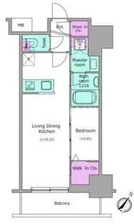 アーバネックス日本橋茅場町【4階】の間取り