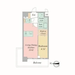 プレデコート西京極【5階】の間取り