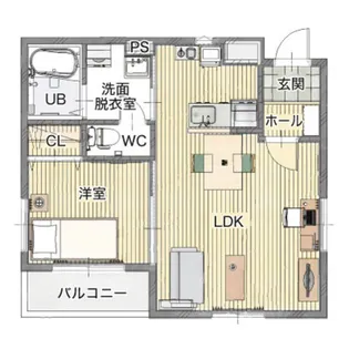 ファーニッシュド・ステイ長野市役所前【2階】の間取り