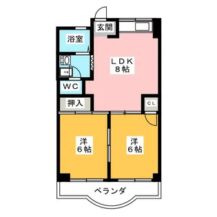ファミール上松【2階】の間取り