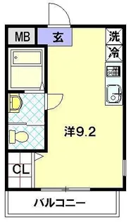 パサージュ音無【2階】の間取り
