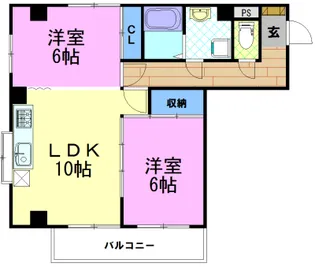 コーポラシオン【2階】の間取り