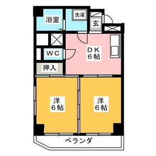 ブルーワンマンション【3階】の間取り