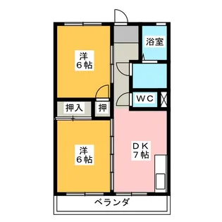コーポさいとう【4階】の間取り