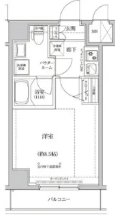 パティーナ住吉Tria【7階】の間取り