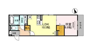 ラフィーネ八尾東【3階】の間取り