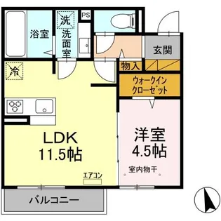 ルミナス コート【1階】の間取り