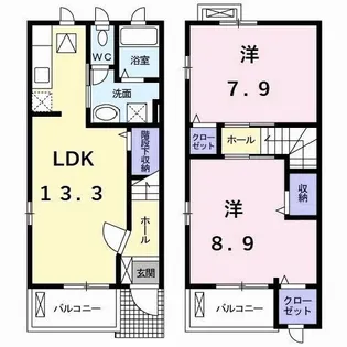 Ruhe Sakura【1階】の間取り