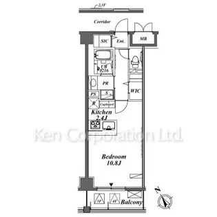 Royal Parks 武蔵小杉【3階】の間取り
