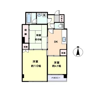 長澤中里マンション【5階】の間取り
