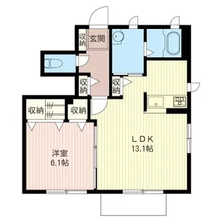 シャーメゾン北鎌倉【1階】の間取り