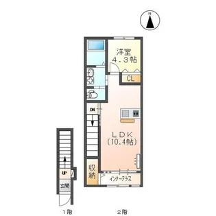 カサ・デル・シエロ(仮)【2階】の間取り