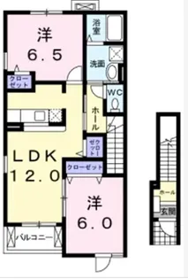 プリムラ【1階】の間取り
