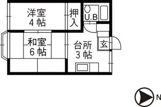 ヴィラA【2階】の間取り