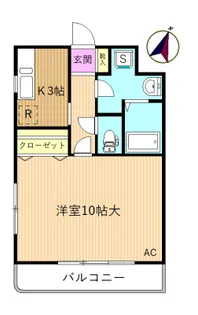 クレスト【1階】の間取り