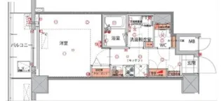 ハーモニーレジデンス菊川ステーションフロント【6階】の間取り