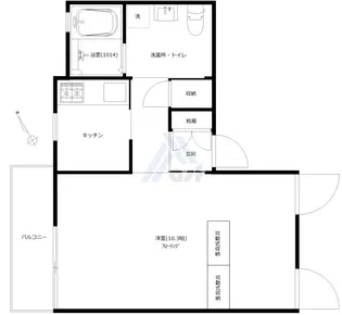 キュアコート神宮前【3階】の間取り