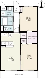 エルデ小城【2階】の間取り