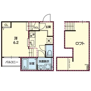 ステラ健軍東【2階】の間取り