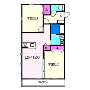 コートキロハナII【3階】の間取り