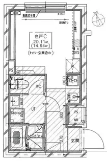 フラシア亀戸II【3階】の間取り