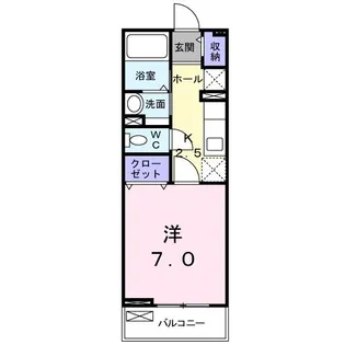 ブルーテル【2階】の間取り