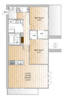 エルテルフレ【3階】の間取り