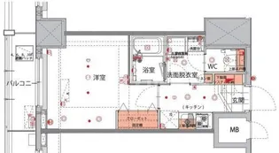 ハーモニーレジデンス菊川ステーションフロント【3階】の間取り