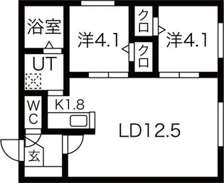 NEXT KIKUSUI【1階】の間取り