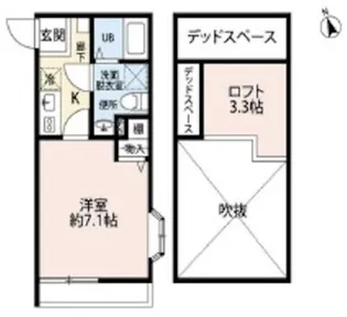 アムール ジョリコリーヌ【2階】の間取り