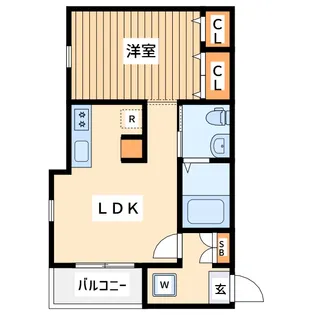 ラメール生麦 A棟【3階】の間取り