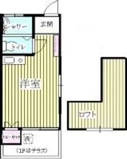 プチシャトー高円寺【1階】の間取り