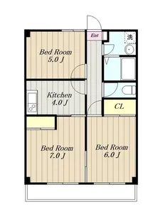 サンシャインヒルズ【1階】の間取り