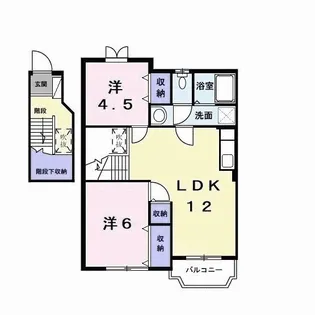 デュオハイツ【2階】の間取り