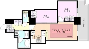 イーストゲートタワー川口【11階】の間取り