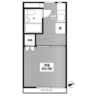 ハイツウエストワン【2階】の間取り