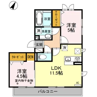 オリーブ【2階】の間取り