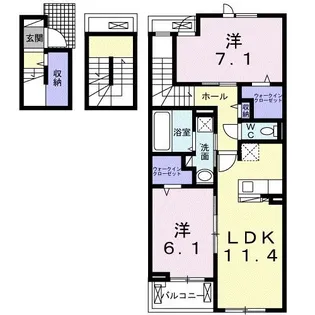 パルテンツァ【3階】の間取り