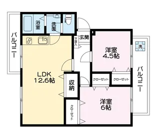 若木住宅3号棟(フルリノベーションマンション)【2階】の間取り