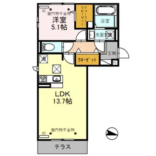 D-Residence上野本町【1階】の間取り